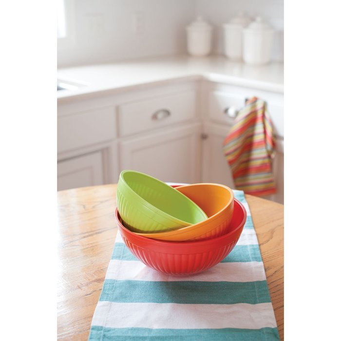 Nordic Ware Prep and Serve Mixing Bowl Set, 3-Piece N2