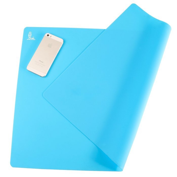 Super Kitchen Food Grade Silicone Pastry Mat Extra Large Nonstick Baking Mat Oven Fondant Counter Mat 23.4 By... N5