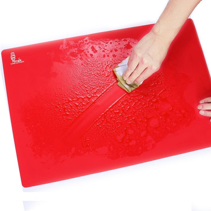 Super Kitchen Food Grade Silicone Pastry Mat Extra Large Nonstick Baking Mat Oven Fondant Counter Mat 23.4 By... N16