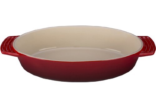 Le Creuset Stoneware Oval Dish, 3-1/2-Quart, White N3
