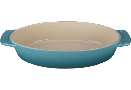 Le Creuset Stoneware Oval Dish, 3-1/2-Quart, White N7