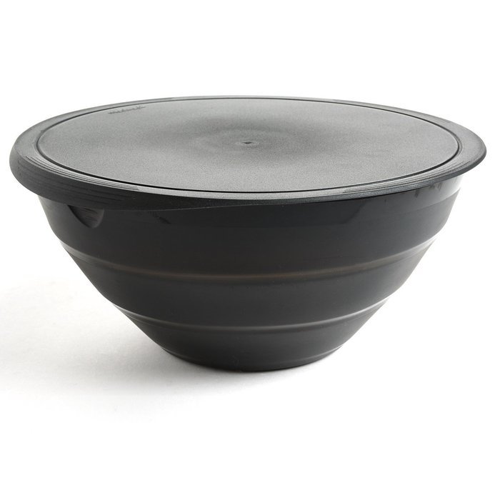 Mastrad Multi-Use Collapsible Silicone Bowl and Cover, Charcoal