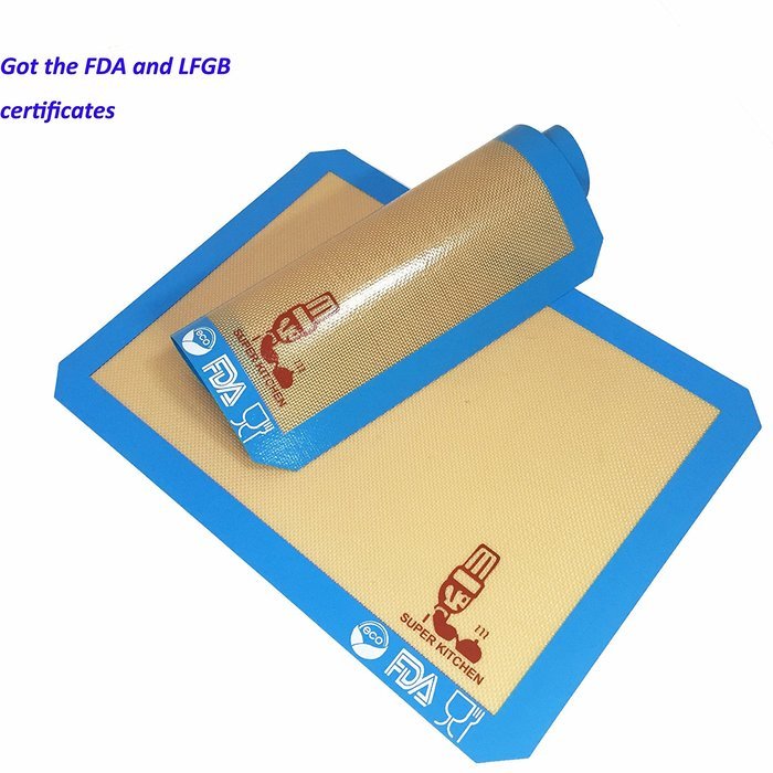 Super Kitchen Premium Food Grade Non-stick Silicone Baking Mat Pastry Mat with Measurements 16'' By 26'' for Dough... N16
