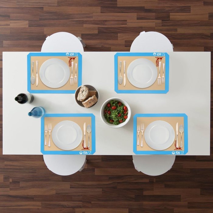 Super Kitchen Premium Food Grade Non-stick Silicone Baking Mat Pastry Mat with Measurements 16'' By 26'' for Dough... N19