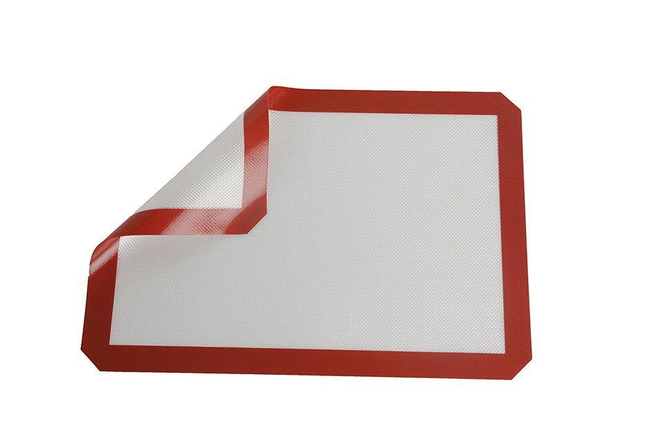 LUXEHOME Non Stick Rectangular Silicone Baking Mats Without Toxic Leaching, 2 per Package(Red) N3