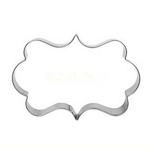 Shopline Decorating Plaque Frame Stainless Steel Cutter Fondant Cake Mold Mould Set, 3 Pcs N3
