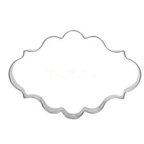 Shopline Decorating Plaque Frame Stainless Steel Cutter Fondant Cake Mold Mould Set, 3 Pcs N4