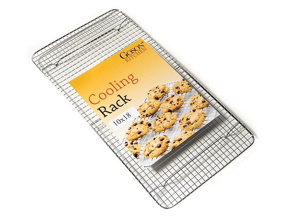 Goson Bakeware Baking, Cooling , Oven Roasting, Broiler Rack, 8in by 10in, Cross Wire, Chrome, Pack of 2, Compatible... N12
