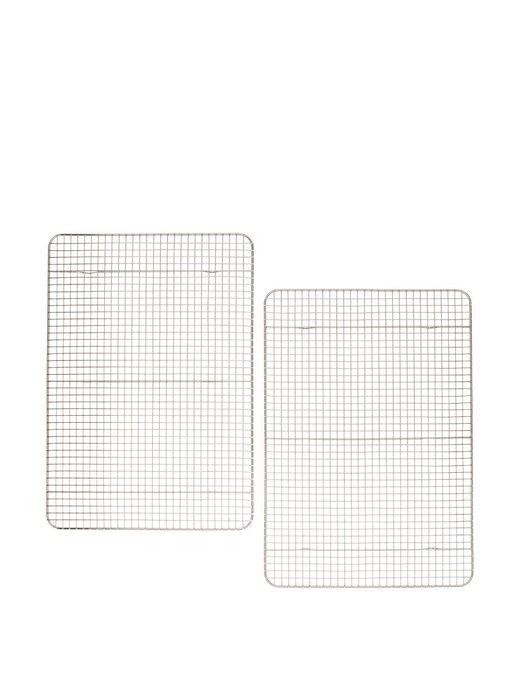 Goson Bakeware Baking, Cooling , Oven Roasting, Broiler Rack, 8in by 10in, Cross Wire, Chrome, Pack of 2, Compatible... N15