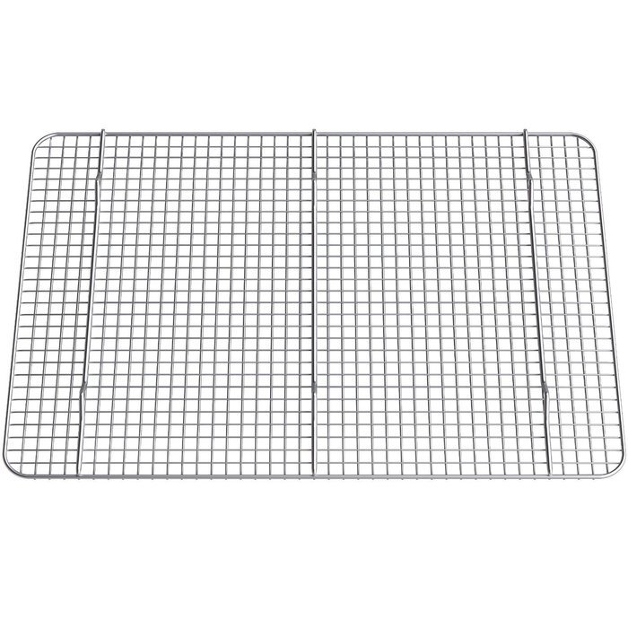 Goson Bakeware Baking, Cooling , Oven Roasting, Broiler Rack, 8in by 10in, Cross Wire, Chrome, Pack of 2, Compatible... N18