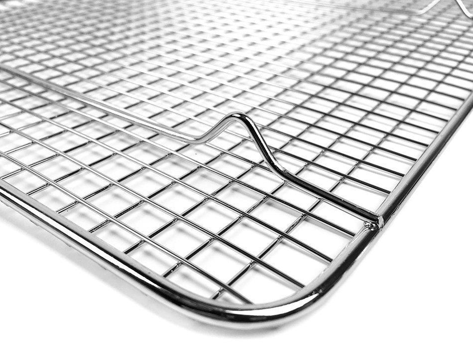 Goson Bakeware Baking, Cooling , Oven Roasting, Broiler Rack, 8in by 10in, Cross Wire, Chrome, Pack of 2, Compatible... N19