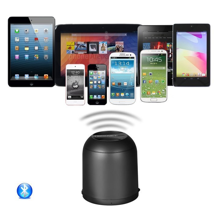 TeckNet&reg; S100 Ultra Mini Portable Bluetooth 4.0 Speaker with Super-Sized 3W Driver for iPhone 5S, 5C, 5, iPad... N3