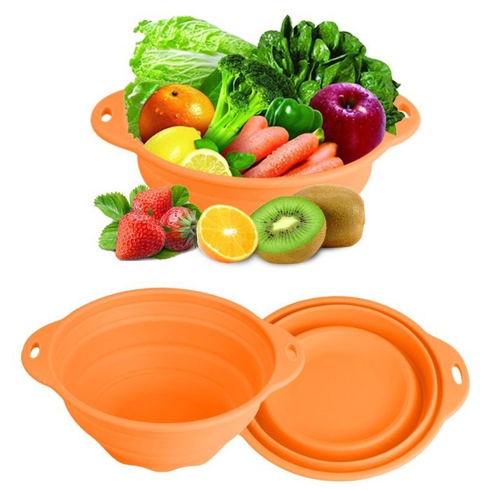 Jovilife Collapsible(Squish) Silicone Mixing Bowl,Green(9 Cups/71oz) N7