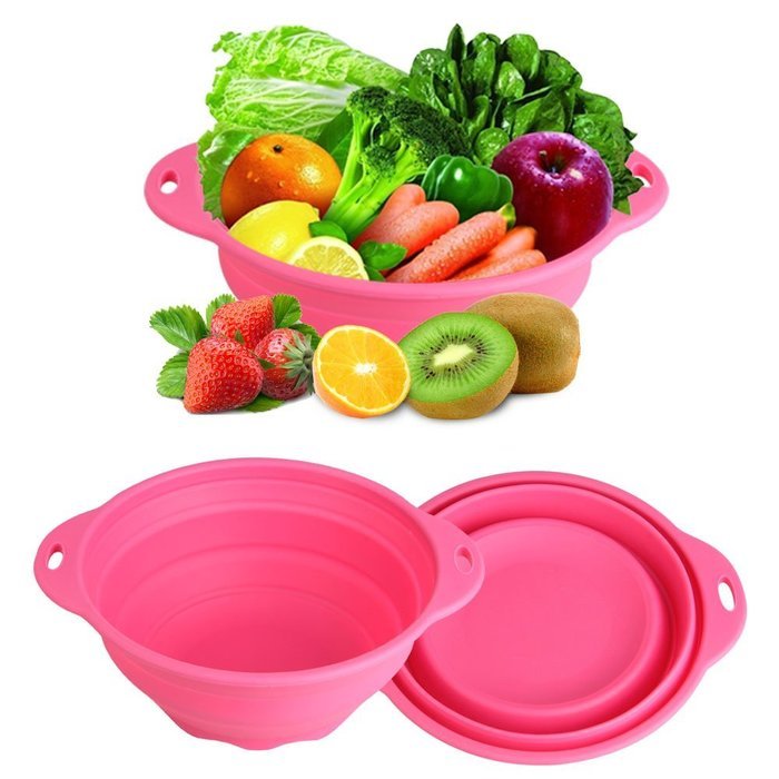 Jovilife Collapsible(Squish) Silicone Mixing Bowl,Green(9 Cups/71oz) N11