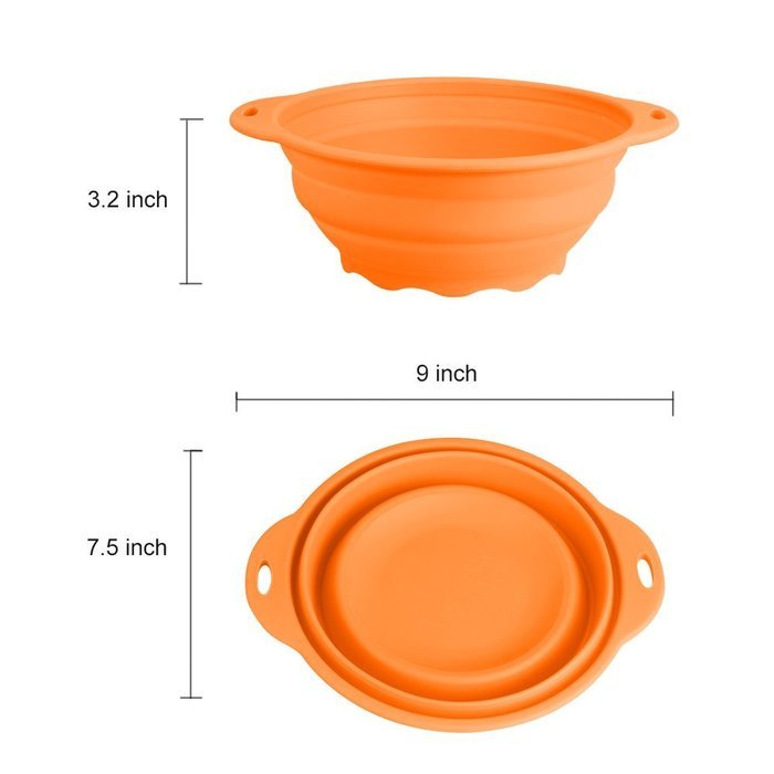 Jovilife Collapsible(Squish) Silicone Mixing Bowl,Green(9 Cups/71oz) N14