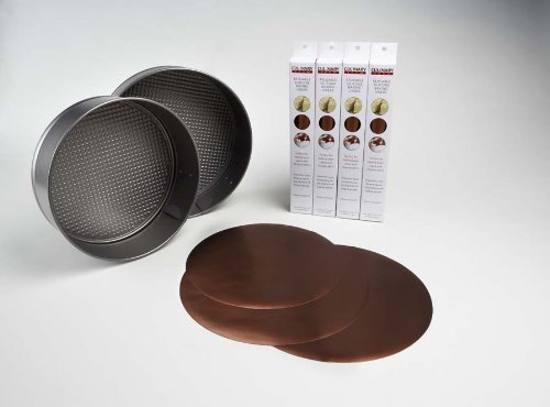 SlipGrip Reusable Silicone Baking Liners Round Set of 2 N3