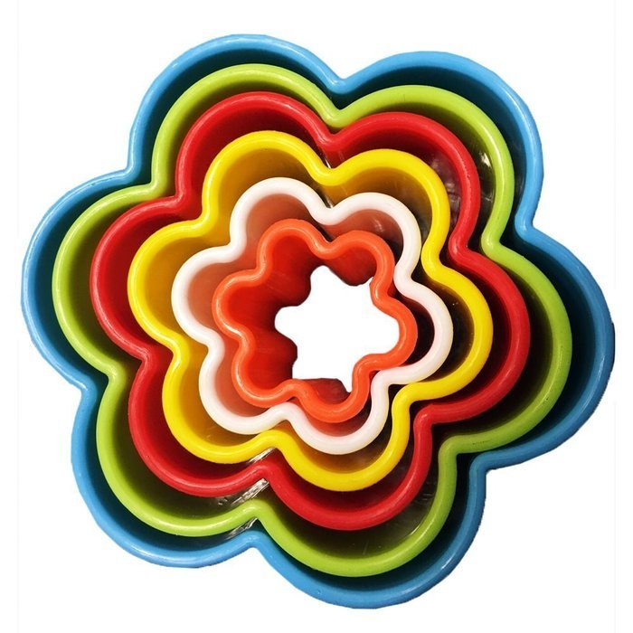Stylish Home Bpa-free Plastic Cookie-cutter Multi-size Shapes Fruit, Vegetable, Cake, Tofu Cookie Cutter Set for...