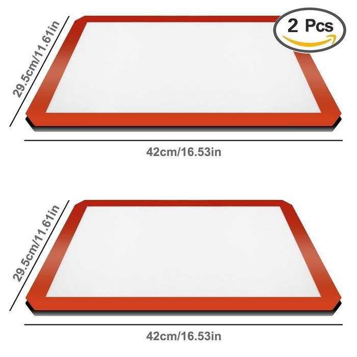 SENHAI Premium Silicone Baking Mat for Healthy Cooking, Parchment Paper Replacement for Cookies,Oven Reusable... N2