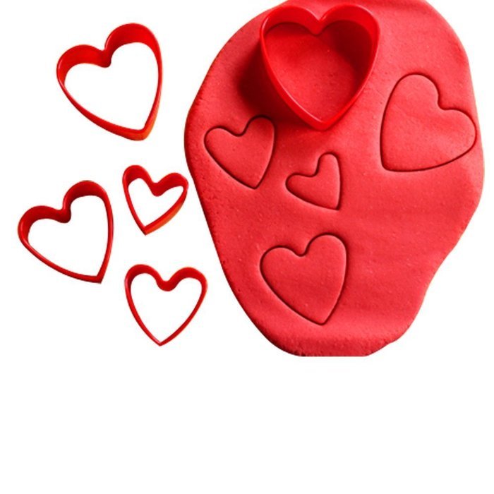 Stylish Home Bpa-free Plastic Cookie-cutter Multi-size Shapes Fruit, Vegetable, Cake, Tofu Cookie Cutter Set for... N16