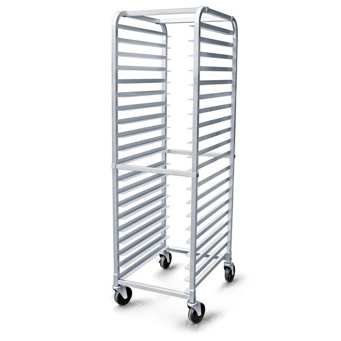 New Star 36527 Aluminum 20-Tier Commercial Kitchen Bun Pan Sheet Pan Rack, 26 by 20 by 69-Inch