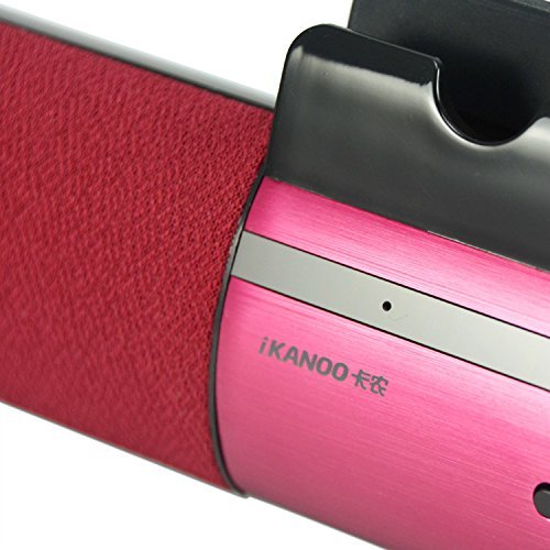 First2savvv LY-F99-08B5 red Portable rechargable wireless bluetooth speaker handsfree desktop stand dock docking... N5