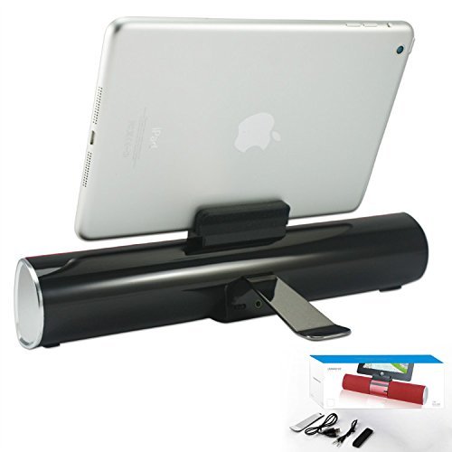 First2savvv LY-F99-08B5 red Portable rechargable wireless bluetooth speaker handsfree desktop stand dock docking... N6