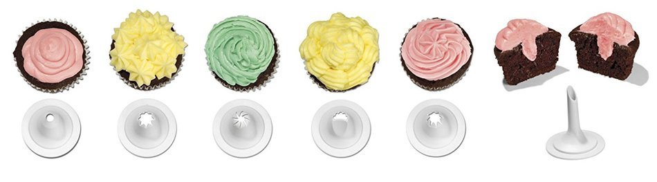 Cuisinart CTG-00-CP Cookie Press with 18 Discs and 6 Decorating Tips, White N3