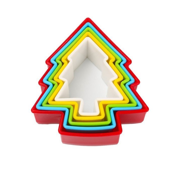 GoFriend&reg; Multi-shaped Plastic Cookie Cutters Cake Fondant Molds Mousse Ring and Biscuit Cutter Set Different... N15