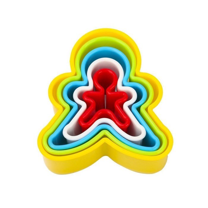 GoFriend&reg; Multi-shaped Plastic Cookie Cutters Cake Fondant Molds Mousse Ring and Biscuit Cutter Set Different... N24