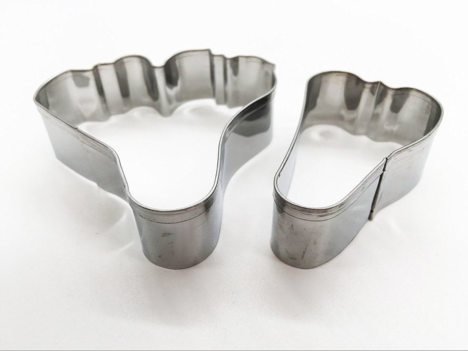 KOOTIPS 2 Pcs/Set of Hibiscus Flower Cutter Decor Fondant Cake Cutters for Stainless Steel (Hibiscus) N17