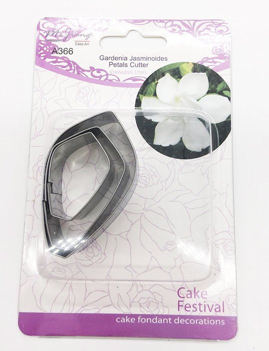KOOTIPS 2 Pcs/Set of Hibiscus Flower Cutter Decor Fondant Cake Cutters for Stainless Steel (Hibiscus) N21