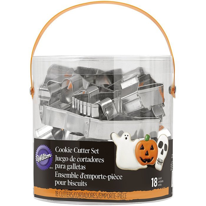 Wilton 2308-2014 Halloween Metal Cookie Cutter Tub N2