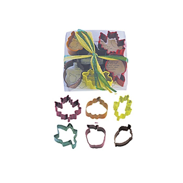 Dress My Cupcake DMC41CC1870 Mini Autumn 6-Piece Cookie Cutter Set