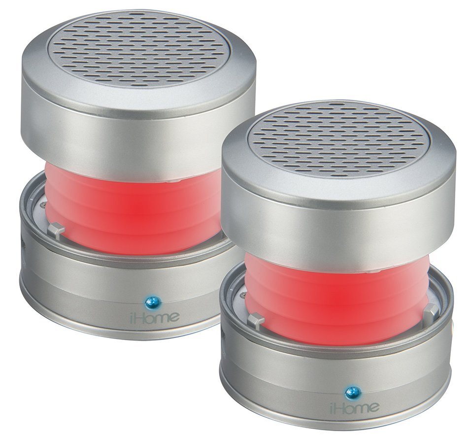 iHome iHM62 3.5mm Aux Color Changing Portable Stereo Speaker N3