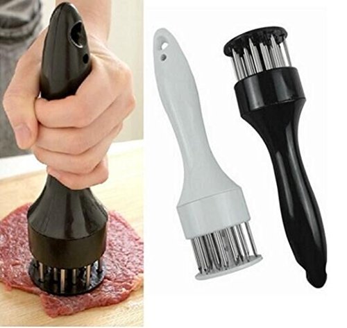 Drhob 1pcs Profession Meat Meat Tenderizer Needle With Stainless Steel Kitchen Tools Black White