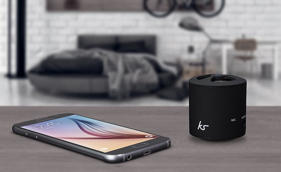 KitSound PocketBoom Universal Bluetooth Portable Speaker Compatible with Smartphones, Tablets and MP3 Devices... N7