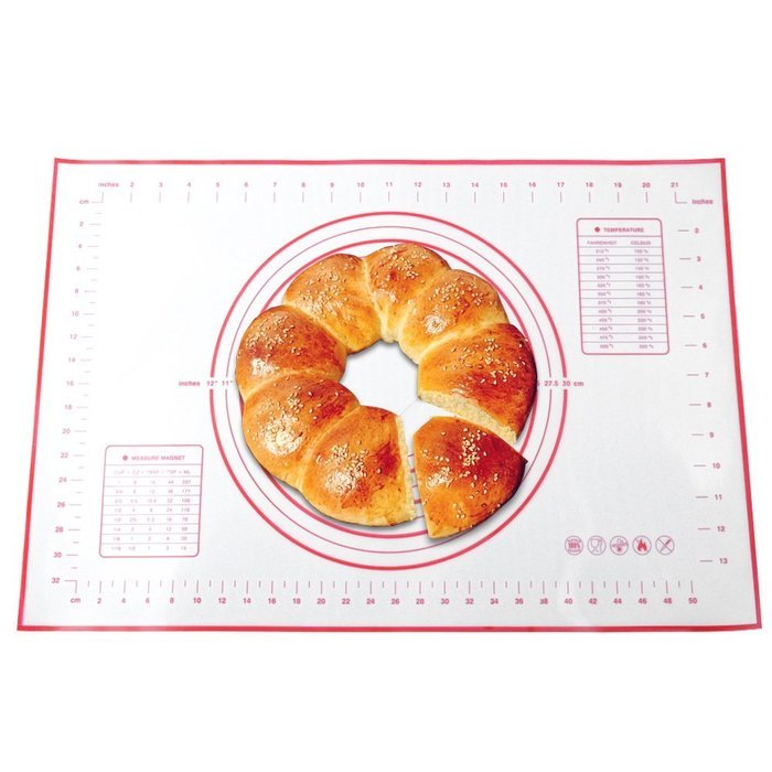 2win2buy Silicone Baking Mat with Measurements,Non-Stick Reusable Non-Toxic Heat-Resistant Food-Grade Silicone...