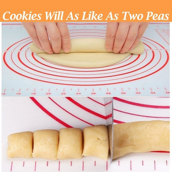2win2buy Silicone Baking Mat with Measurements,Non-Stick Reusable Non-Toxic Heat-Resistant Food-Grade Silicone... N4
