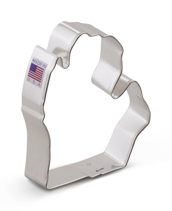 Ann Clark Michigan Lower Cookie Cutter - 3.75 Inches - Tin Plated Steel