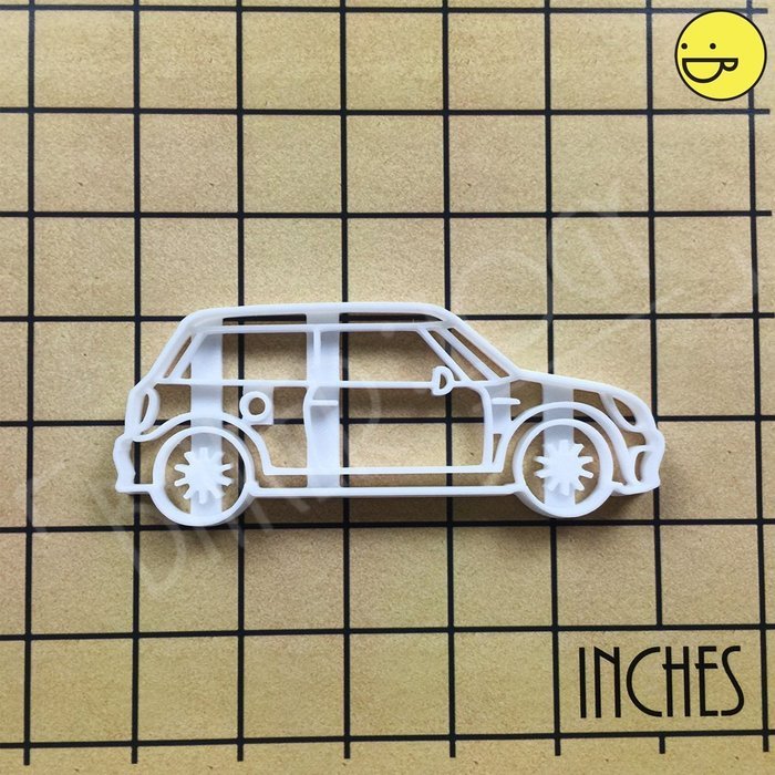 Modern Mini Cooper Cookie Cutter N2