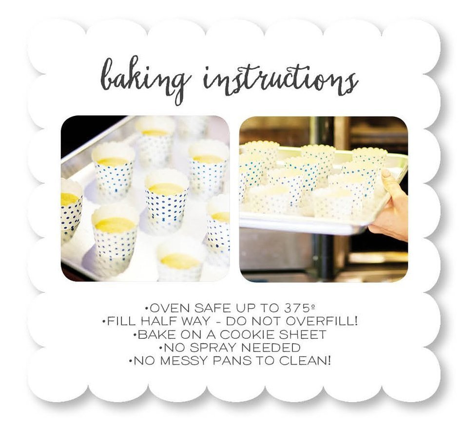 Simply Baked Small Paper Baking Cups & Cake Toppers, Red N9