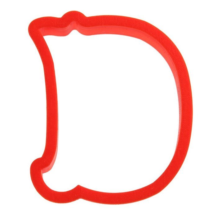 Curly Letter D Plast-Clusive Hand Made Cookie Cutter 4" PC0133