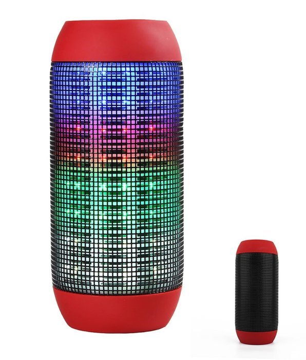 Deli 818 Portable Mini Rechargeable Wireless Rave Bluetooth Speaker Support NFC with Colorful 360 Built-in Streaming... N2