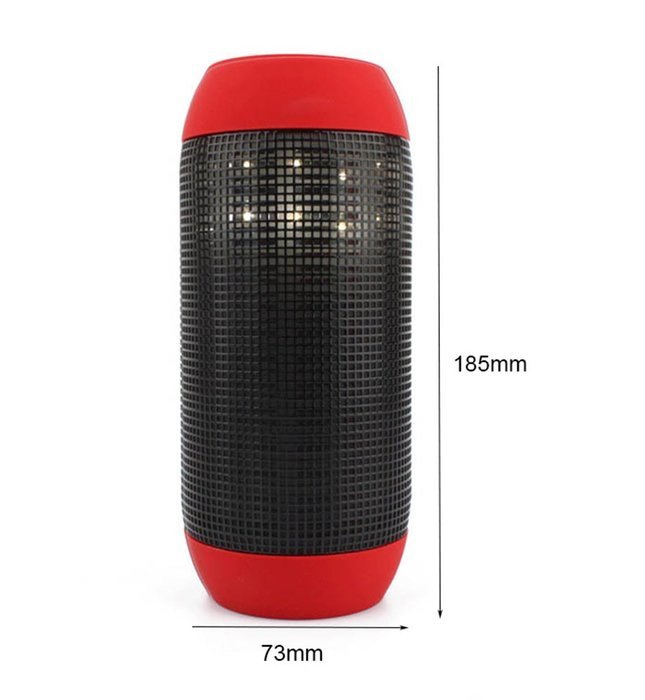 Deli 818 Portable Mini Rechargeable Wireless Rave Bluetooth Speaker Support NFC with Colorful 360 Built-in Streaming... N6