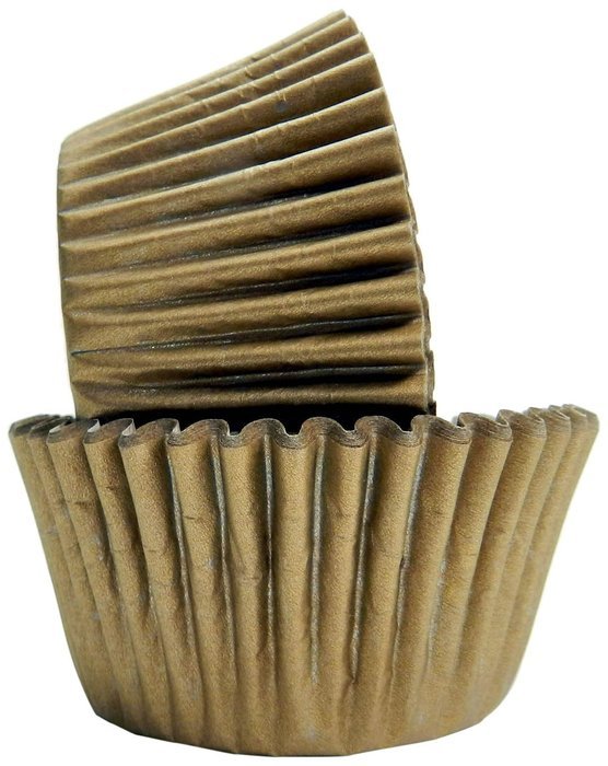 Regency Wraps 40-Count Greaseproof Baking Cups, Standard, Gold Matte