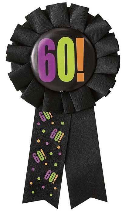 Birthday Cheer 60th Birthday Party Accessories Kit, 5pc N5