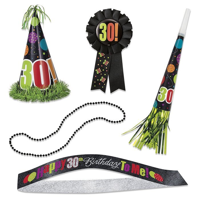 Birthday Cheer 60th Birthday Party Accessories Kit, 5pc N8