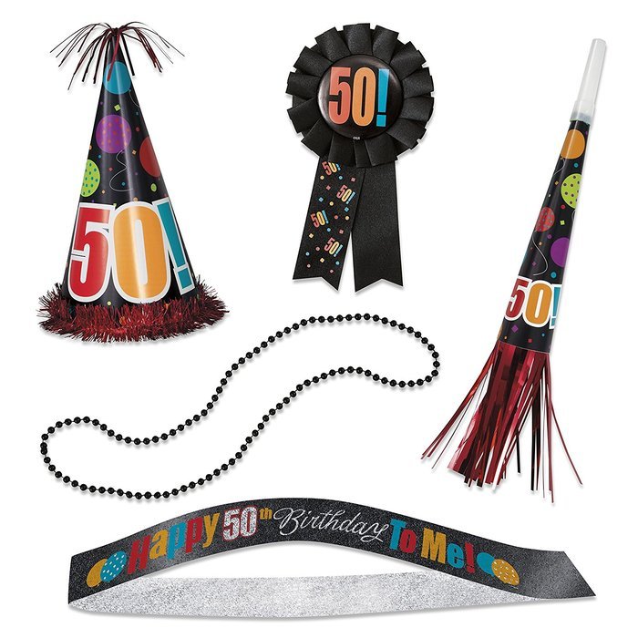 Birthday Cheer 60th Birthday Party Accessories Kit, 5pc N14