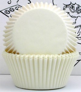 Golda's Kitchen Baking Cups - Solid - White - Standard