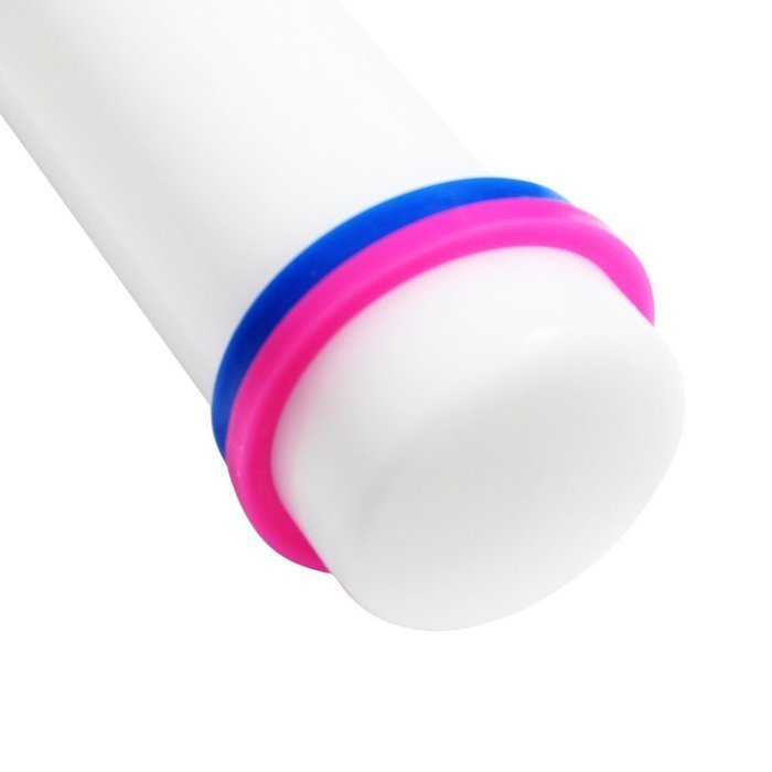 KurtzyTM Set Of 3 Smooth Rolling Pins- 23cm/33cm/50cm- With Guide Rings For Cake Decorating, Icing N2